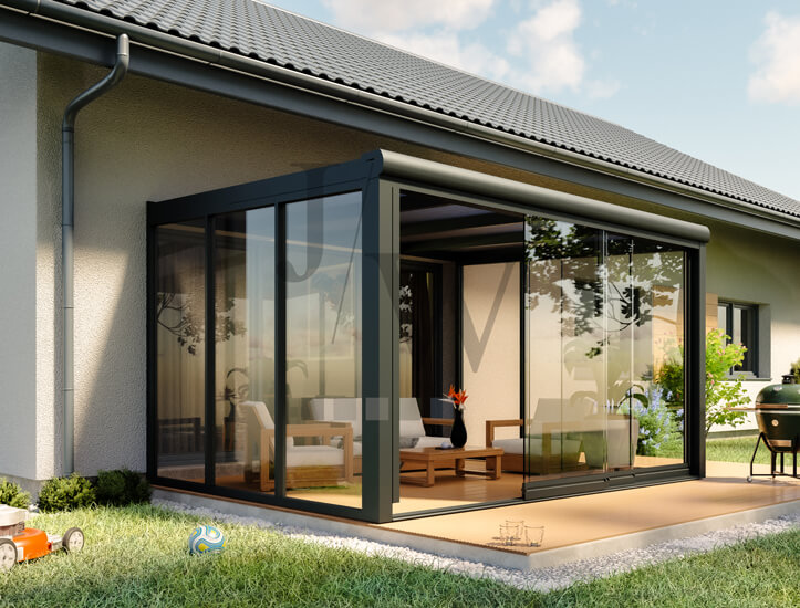 Zadaszenie tarasu z ochroną przeciwsłoneczną na wymiar